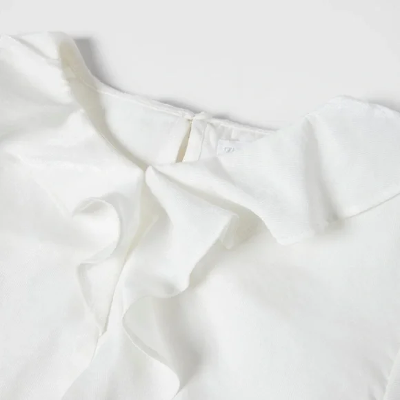 Zara Fluid Ruffled Blouse - Picture 3 of 9